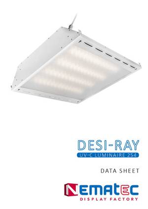 UV-C radiation makes the DNA of bacteria, viruses like corona-19 and spores harmless. The ceiling light has a recirculating air disinfection module with LED ceiling lighting.
