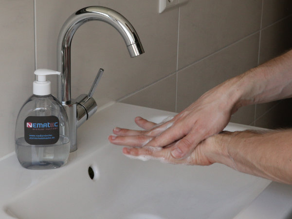 Richtig Hände waschen Schritt 4: Handrücken waschen